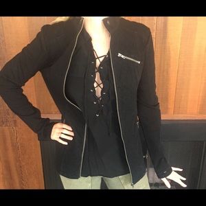 Liverpool black zip-up jacket